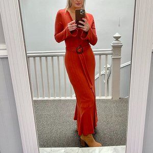 Anthropologie Elsa Ribbed Maxi Dress, Size S